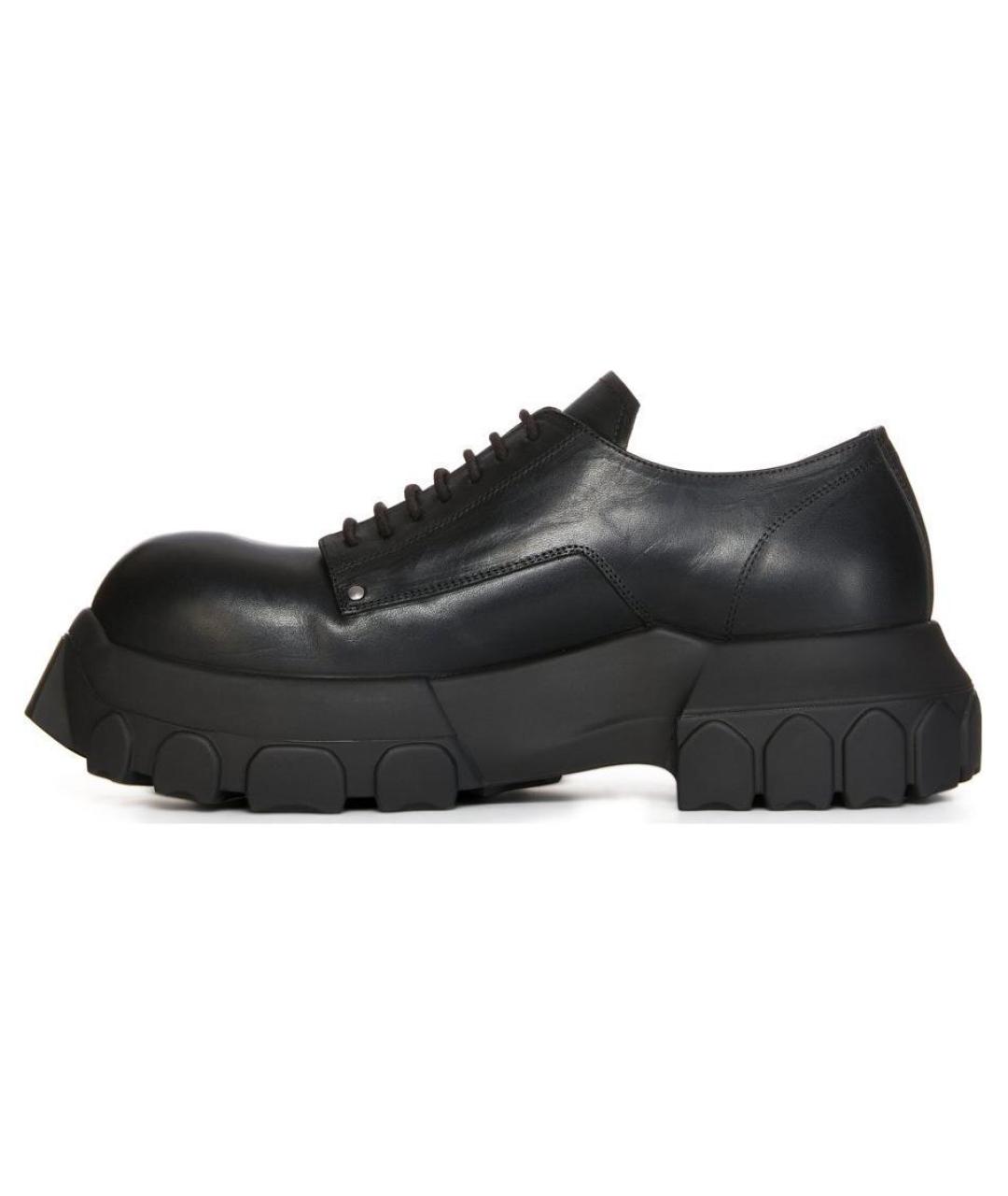 RICK OWENS Черные кожаные туфли, фото 2