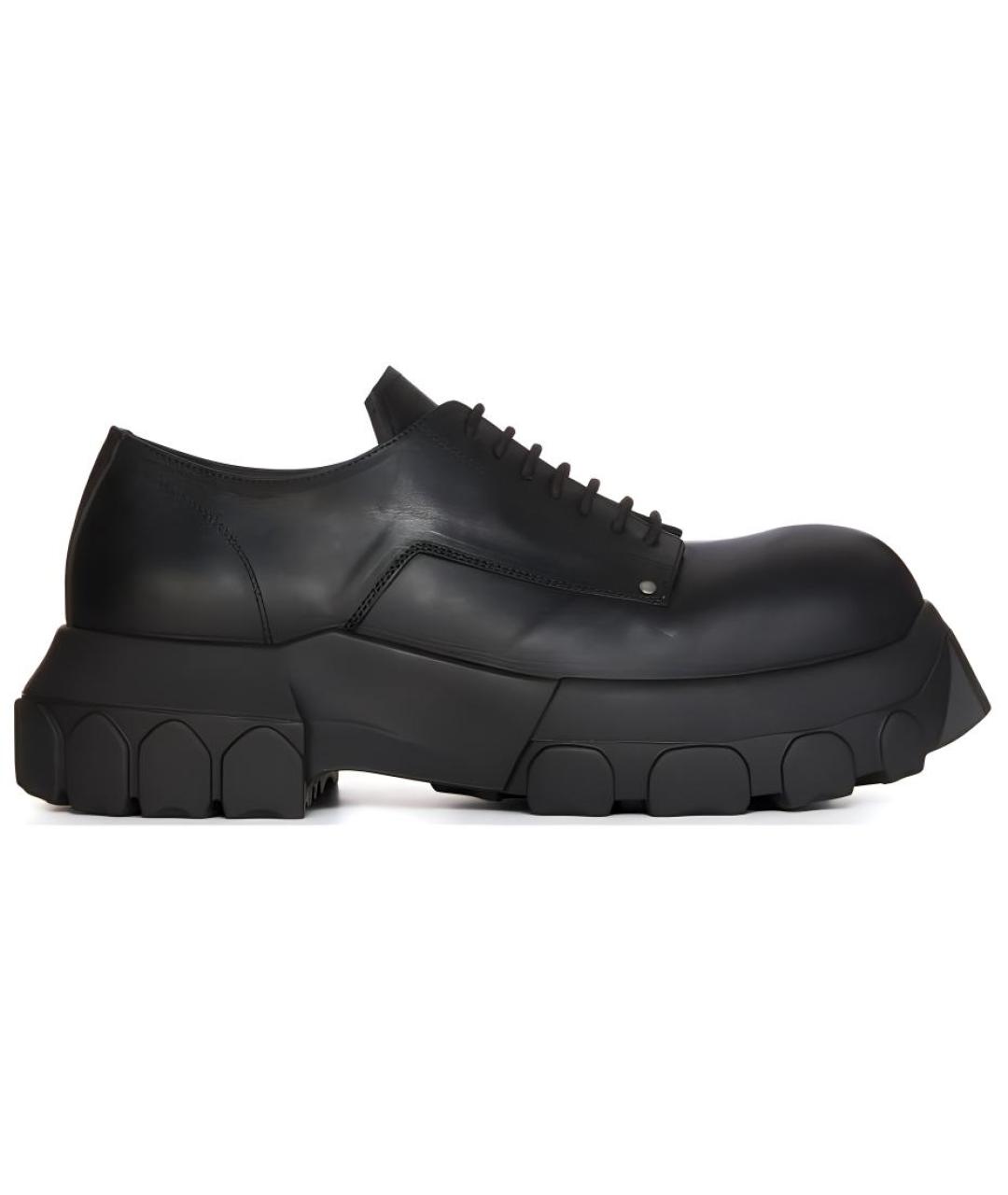 RICK OWENS Черные кожаные туфли, фото 1