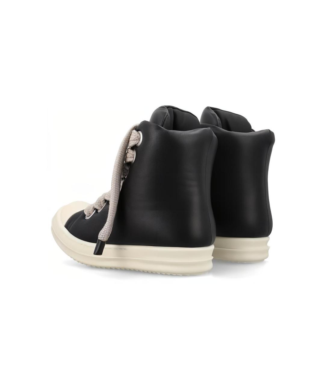 RICK OWENS Черные кеды, фото 4