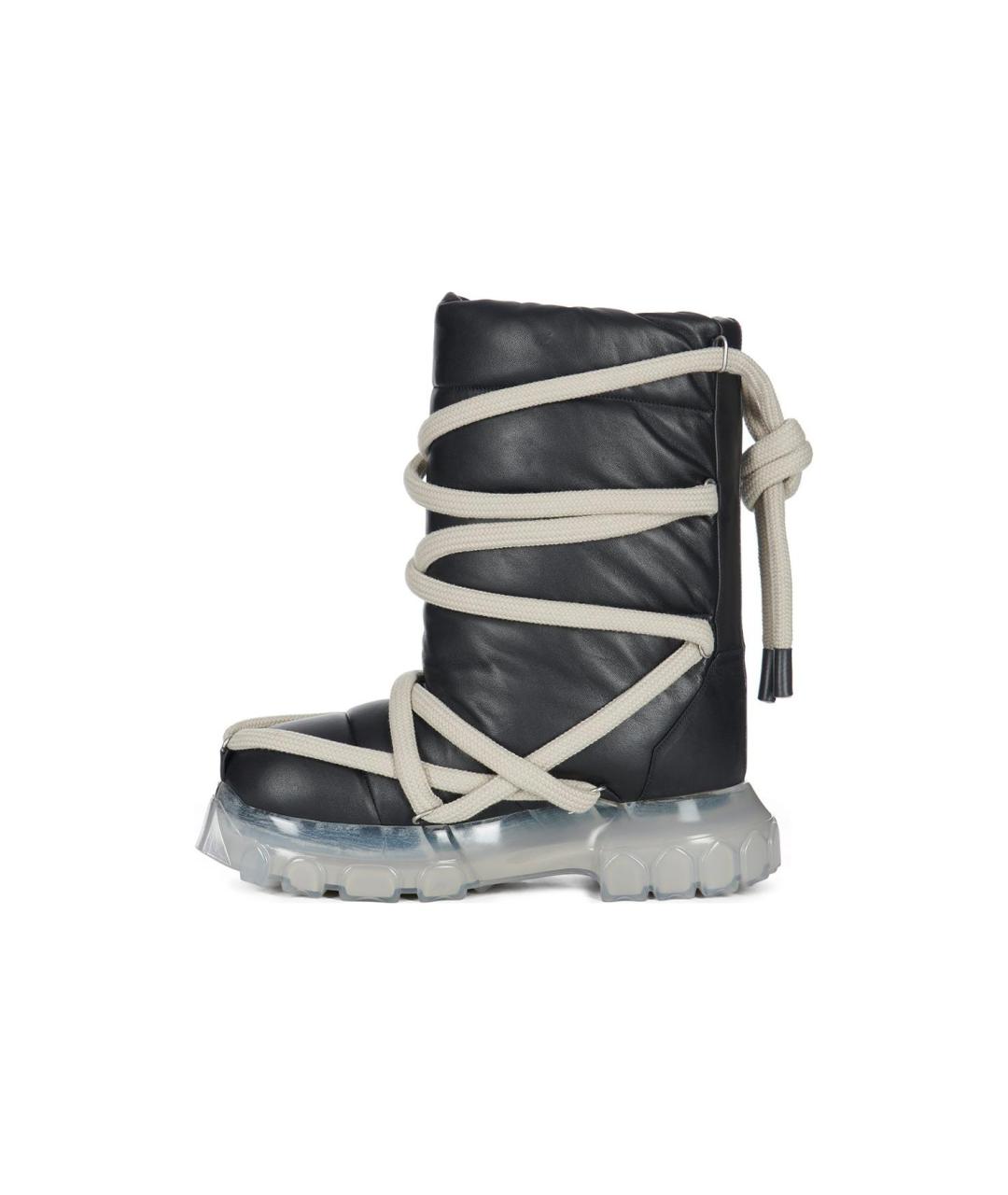 RICK OWENS Черные высокие ботинки, фото 2