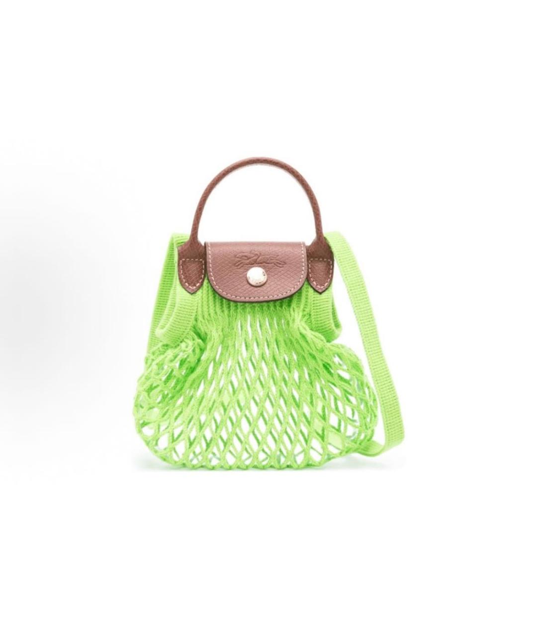 LONGCHAMP Салатовая пляжная сумка, фото 3