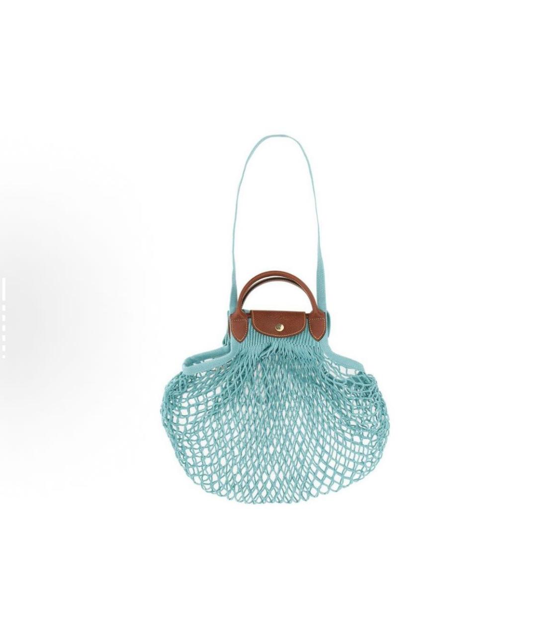 LONGCHAMP Голубая пляжная сумка, фото 3