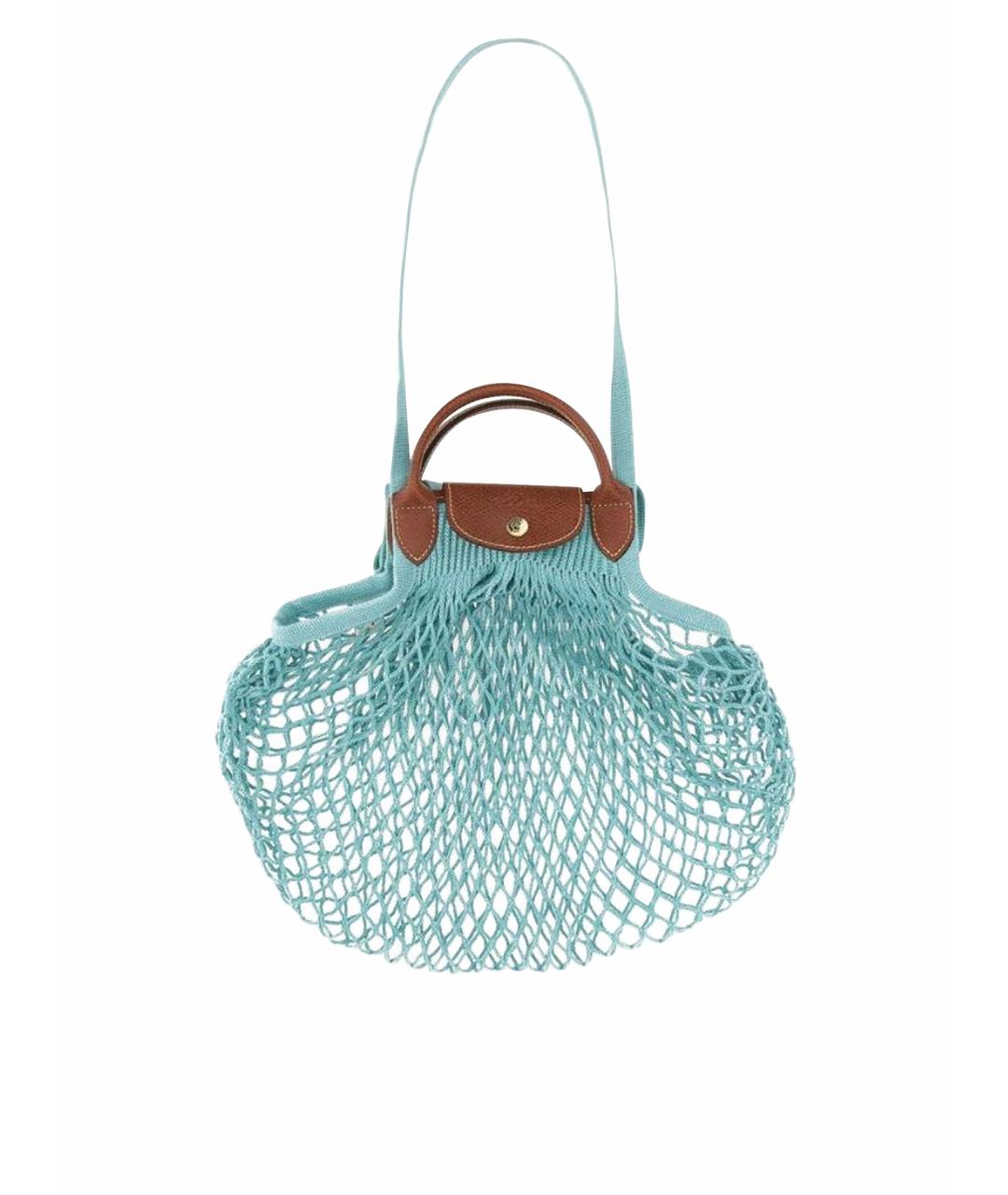 LONGCHAMP Голубая пляжная сумка, фото 1