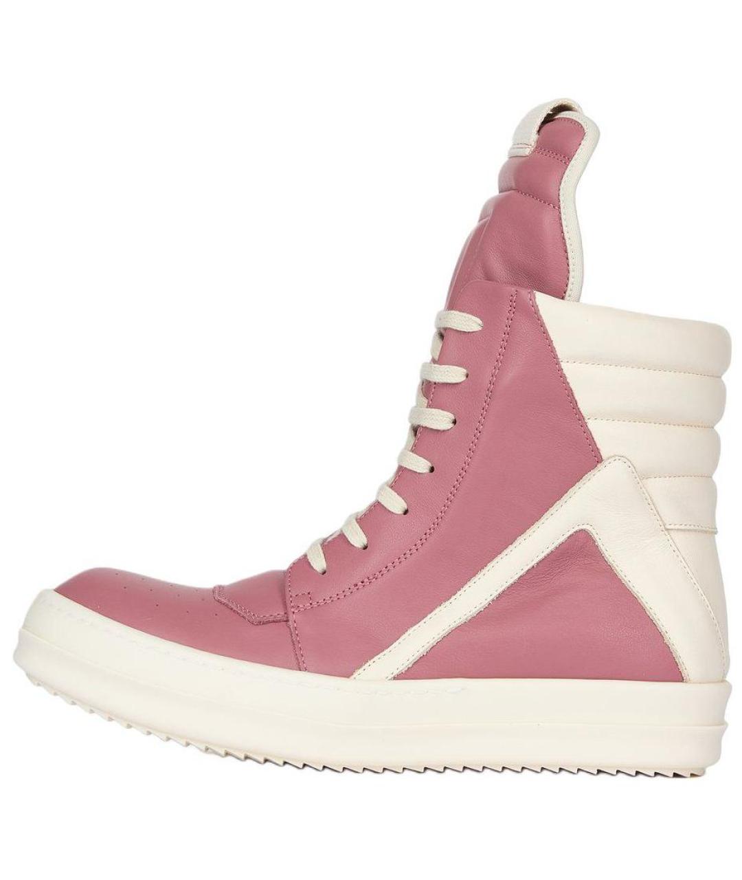 RICK OWENS Розовые кеды, фото 2