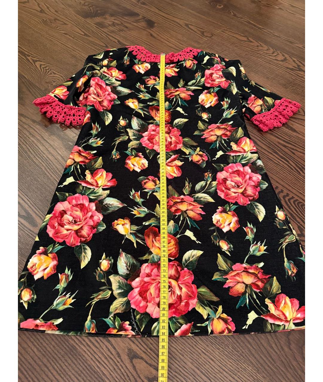 DOLCE&GABBANA Мульти хлопковое повседневное платье, фото 6