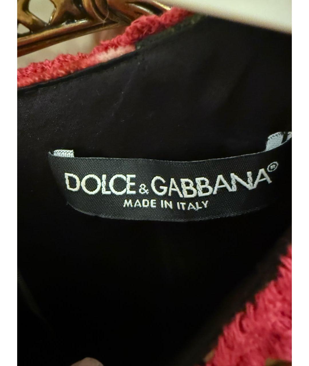 DOLCE&GABBANA Мульти хлопковое повседневное платье, фото 4