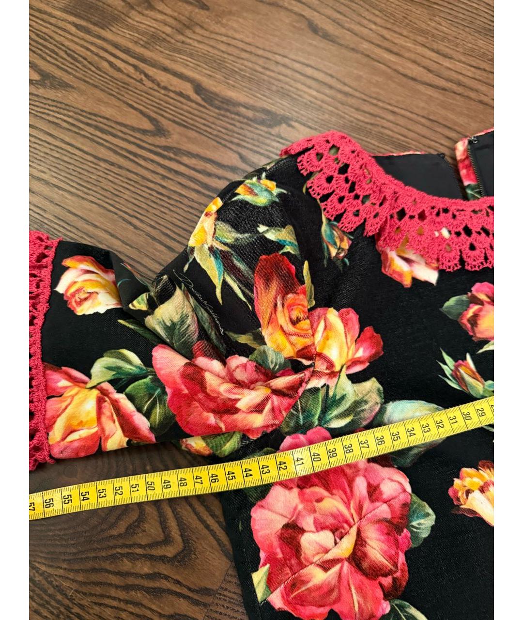 DOLCE&GABBANA Мульти хлопковое повседневное платье, фото 5