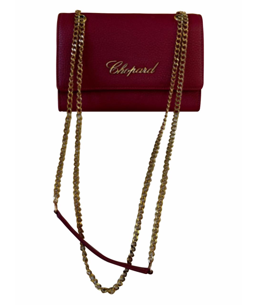 CHOPARD Красная кожаная сумка через плечо, фото 1
