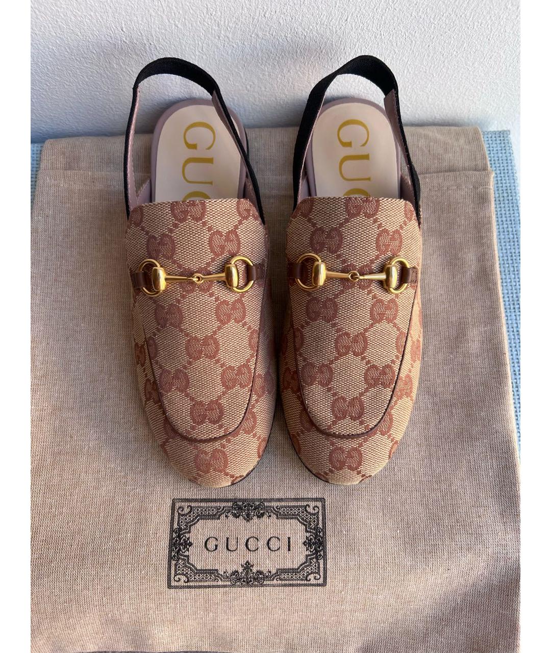 GUCCI Коричневые лоферы и мокасины, фото 5