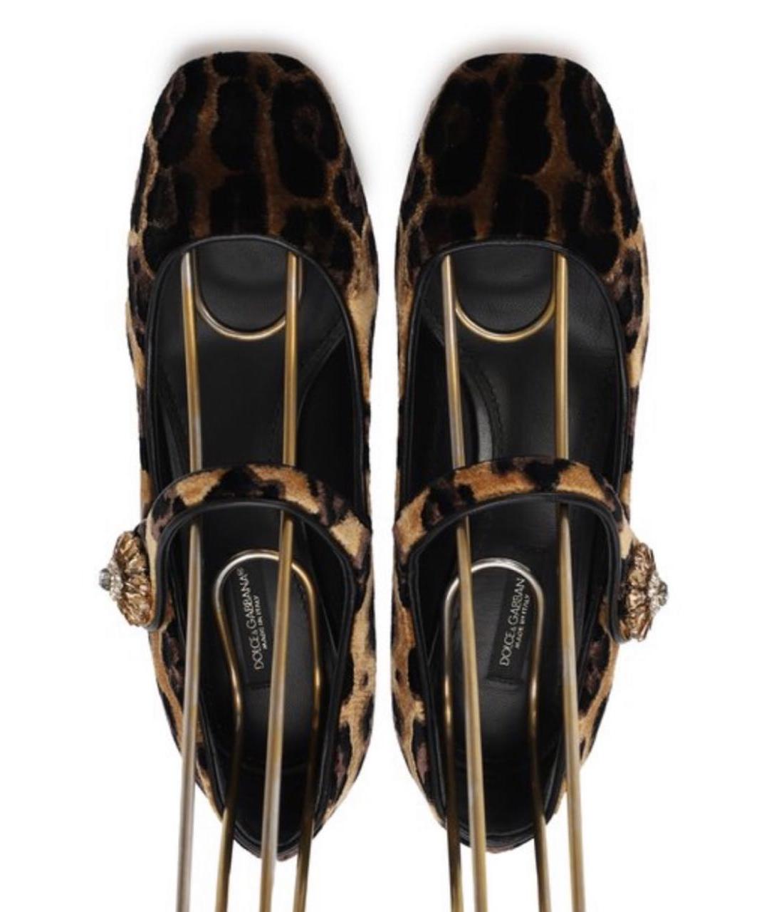 DOLCE&GABBANA Мульти бархатные туфли, фото 3