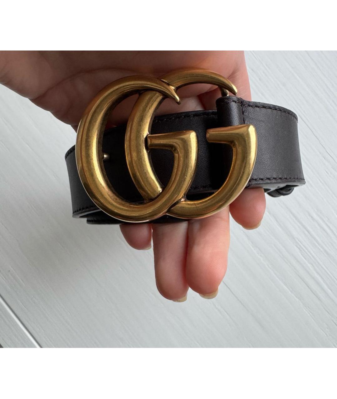 GUCCI Коричневый кожаный ремень, фото 3