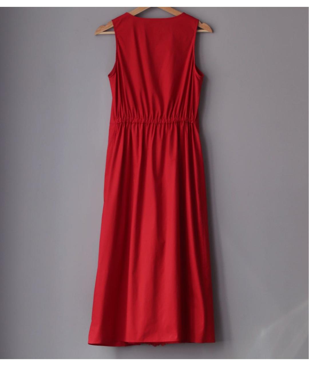 ERMANNO SCERVINO Красное хлопковое коктейльное платье, фото 2