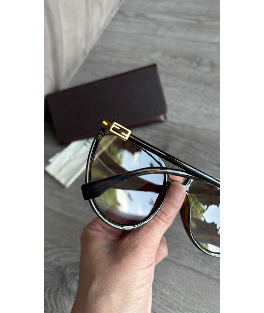 FENDI Пластиковые солнцезащитные очки, фото 4