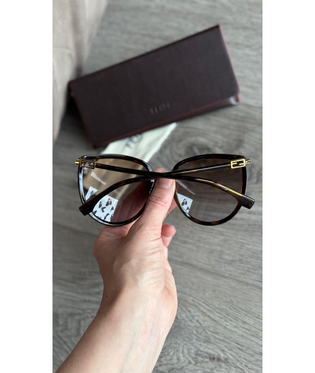 FENDI Пластиковые солнцезащитные очки, фото 3