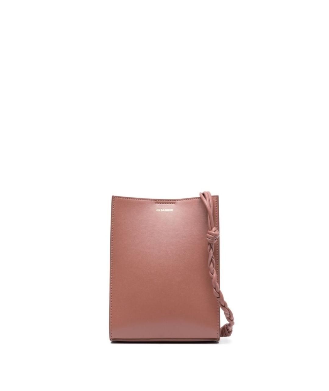 JIL SANDER Коралловая кожаная сумка через плечо, фото 1