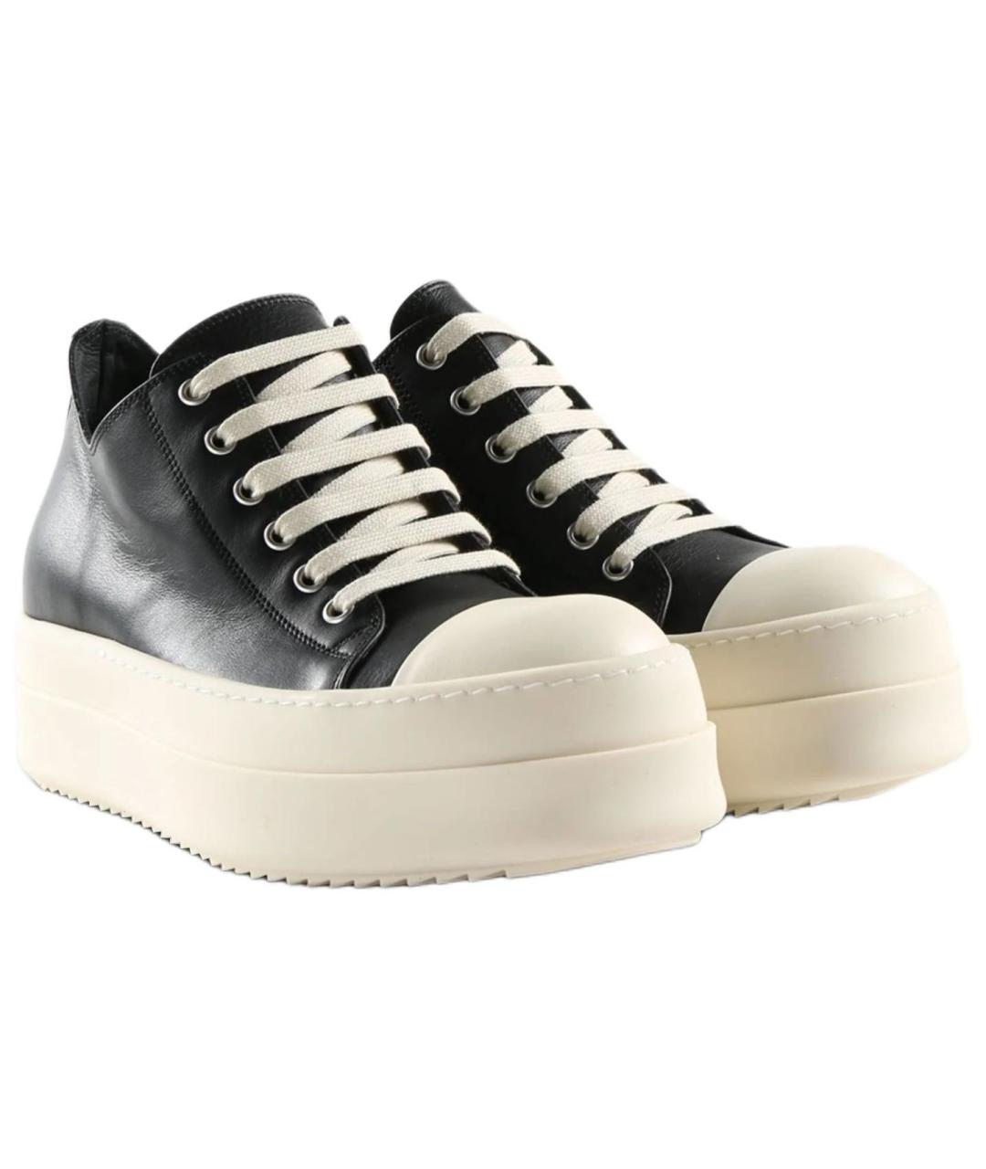 RICK OWENS Черные кеды, фото 4