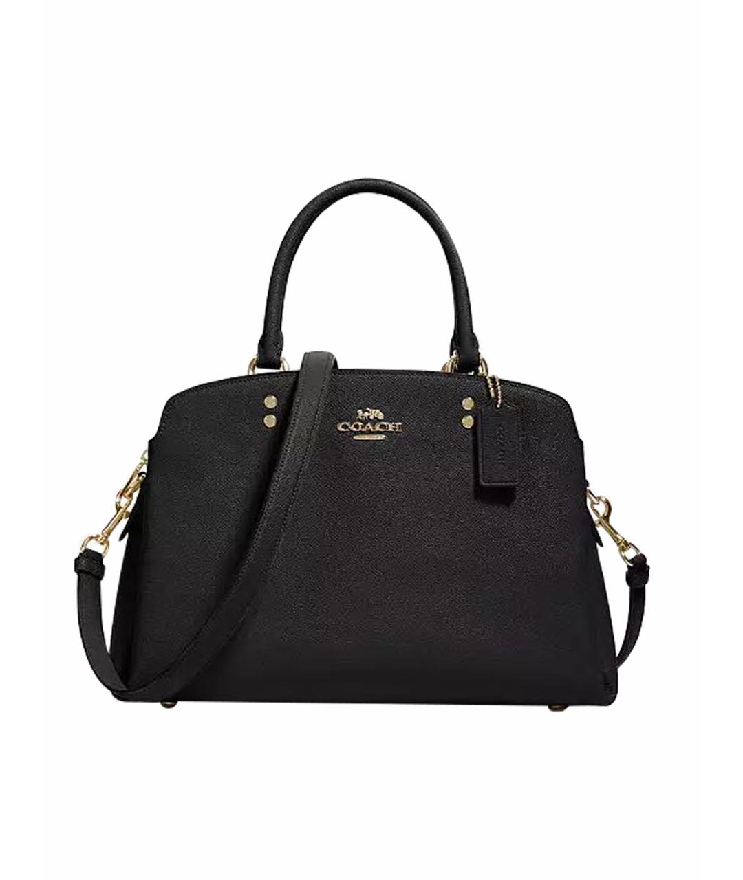 COACH Черная кожаная сумка тоут, фото 1