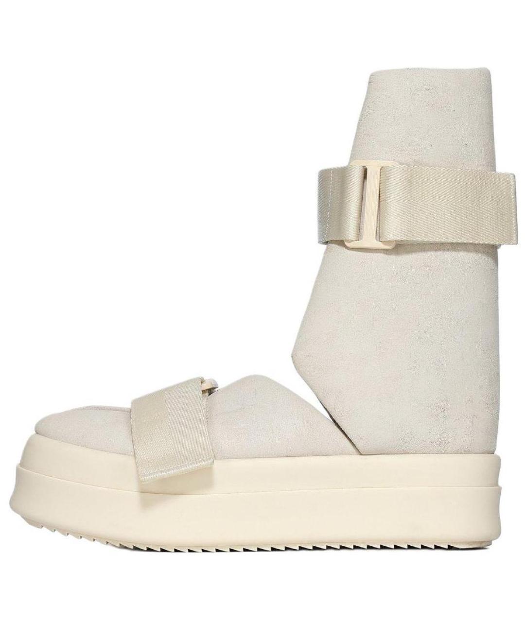 RICK OWENS Белые высокие кроссовки / кеды, фото 2