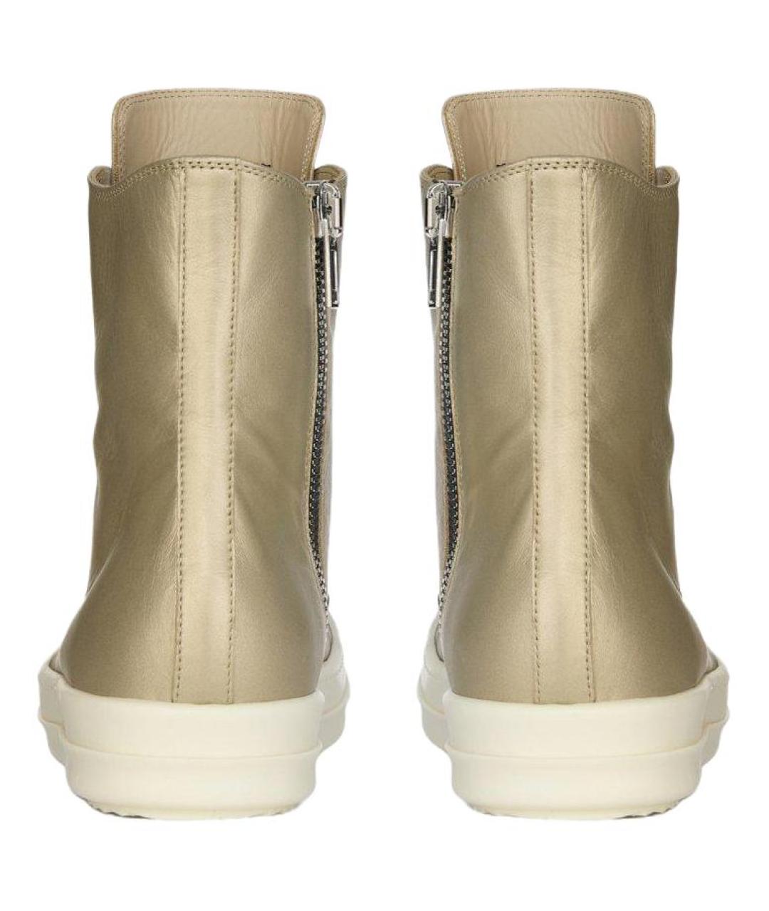 RICK OWENS Золотые кеды, фото 4