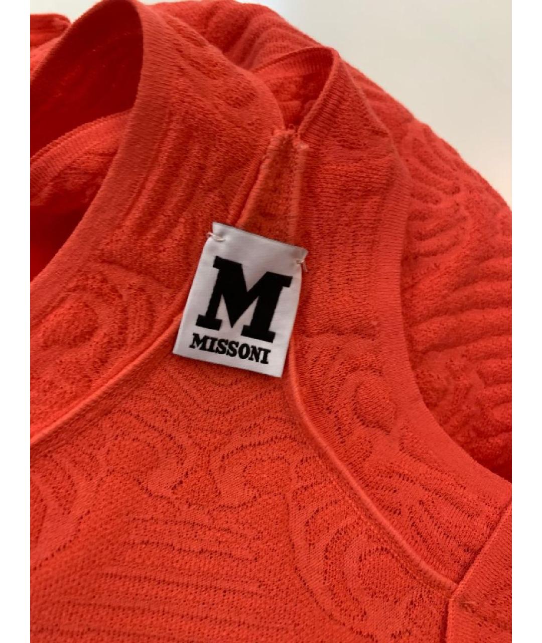 MISSONI Коралловое вискозное повседневное платье, фото 3