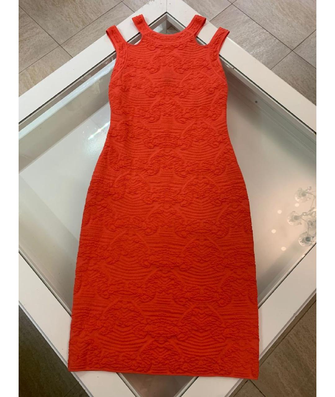MISSONI Коралловое вискозное повседневное платье, фото 9