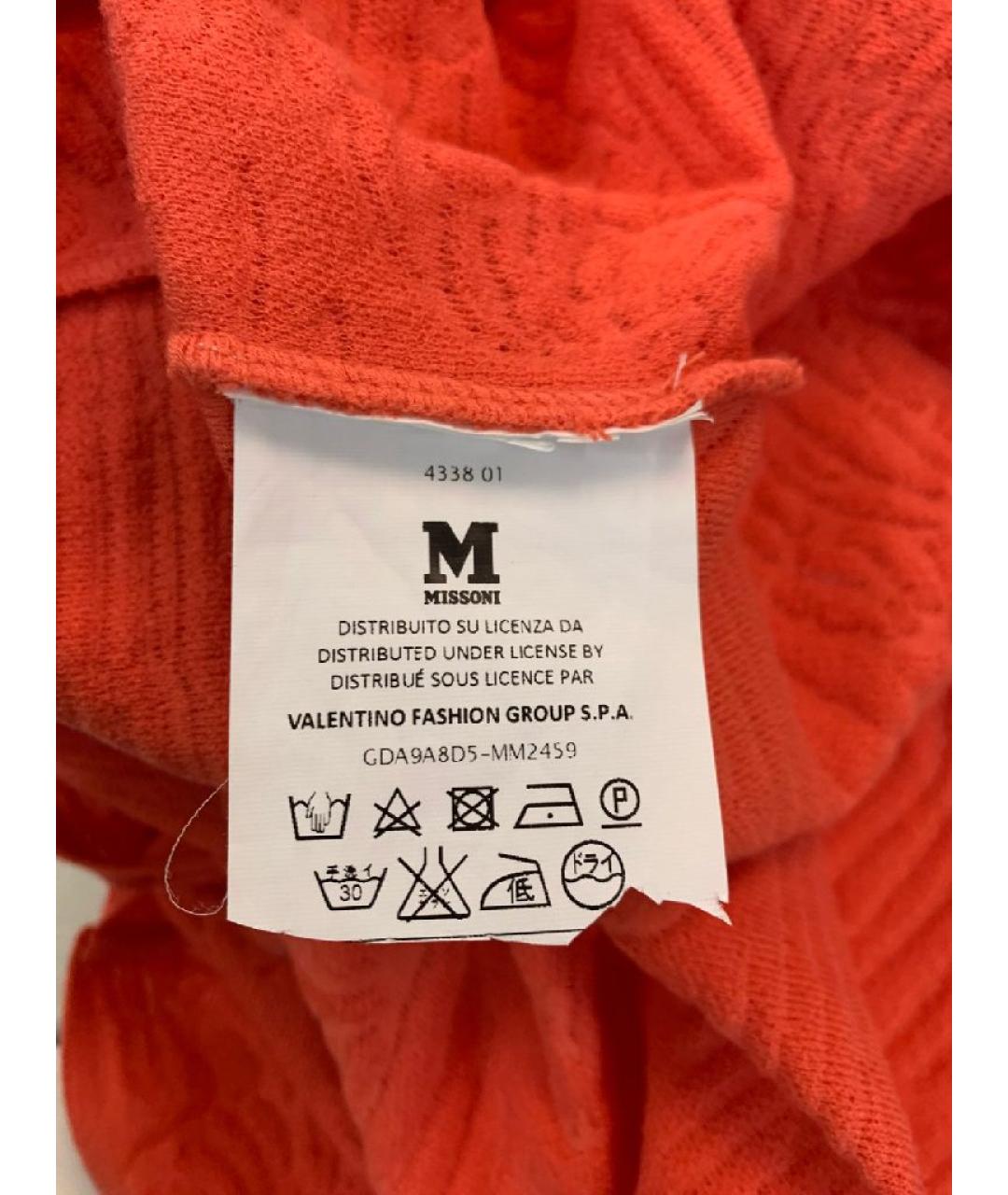 MISSONI Коралловое вискозное повседневное платье, фото 4