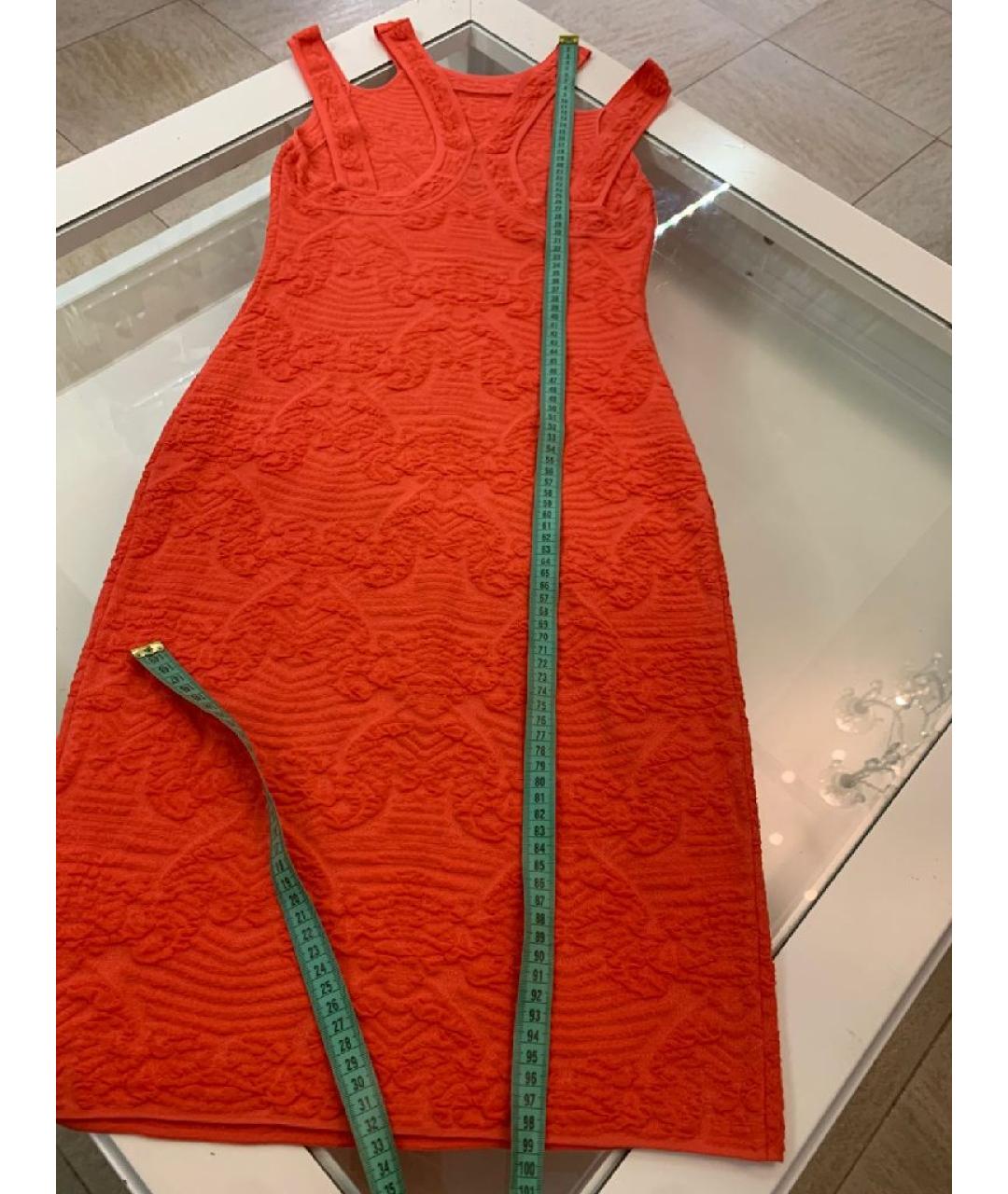 MISSONI Коралловое вискозное повседневное платье, фото 8