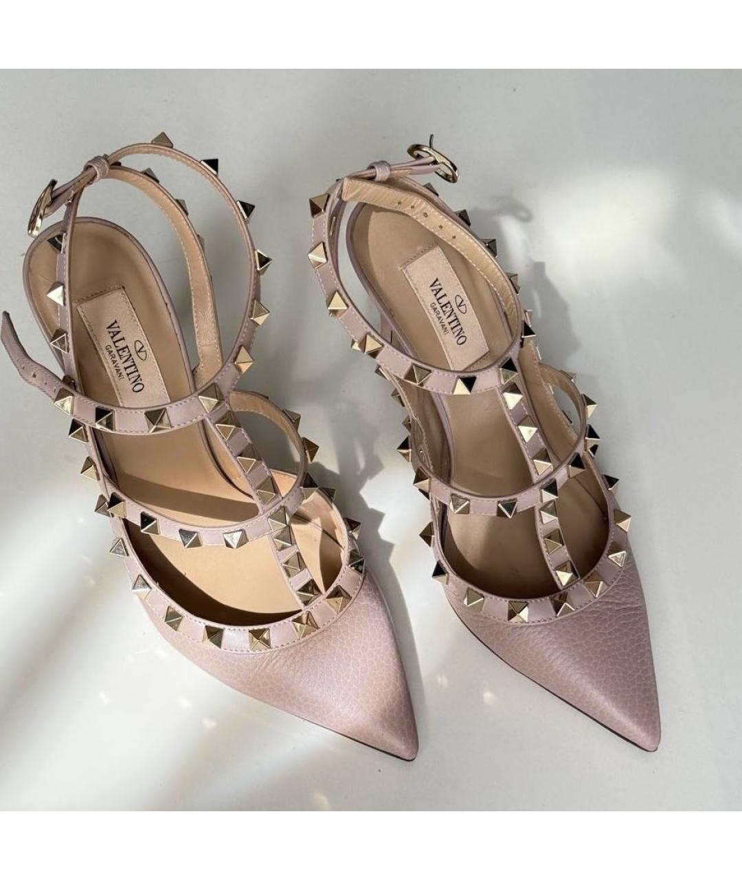 VALENTINO Бежевые кожаные туфли, фото 4