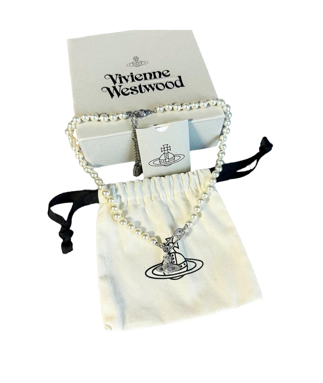 VIVIENNE WESTWOOD Серебряная латунная цепочка, фото 2