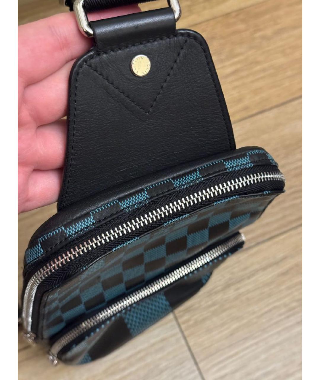 LOUIS VUITTON Черный кожаный рюкзак, фото 3
