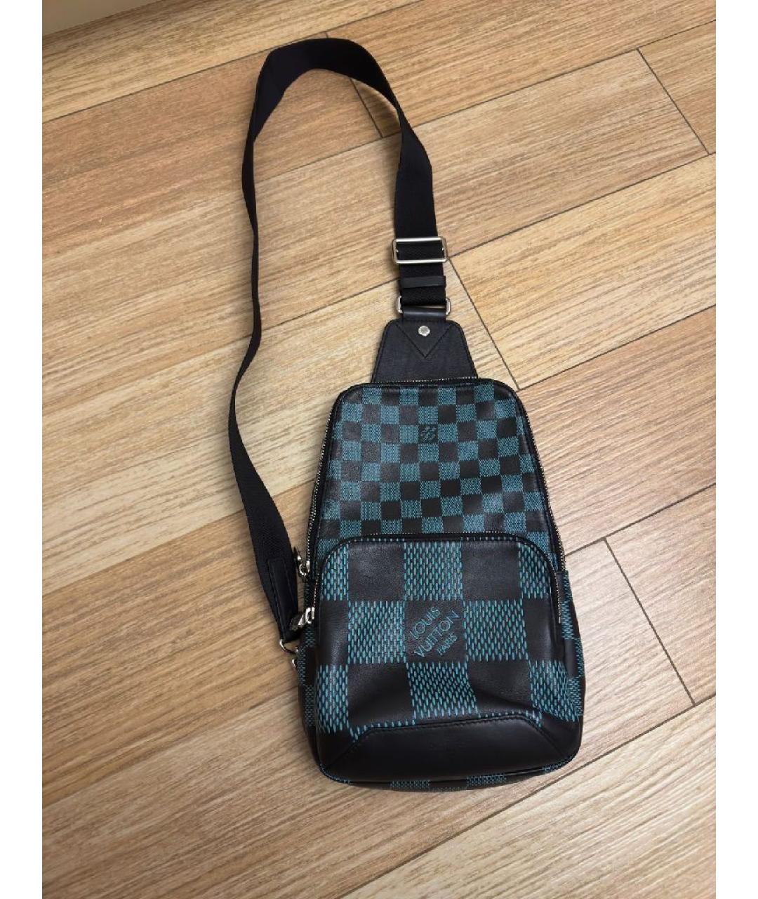 LOUIS VUITTON Черный кожаный рюкзак, фото 9