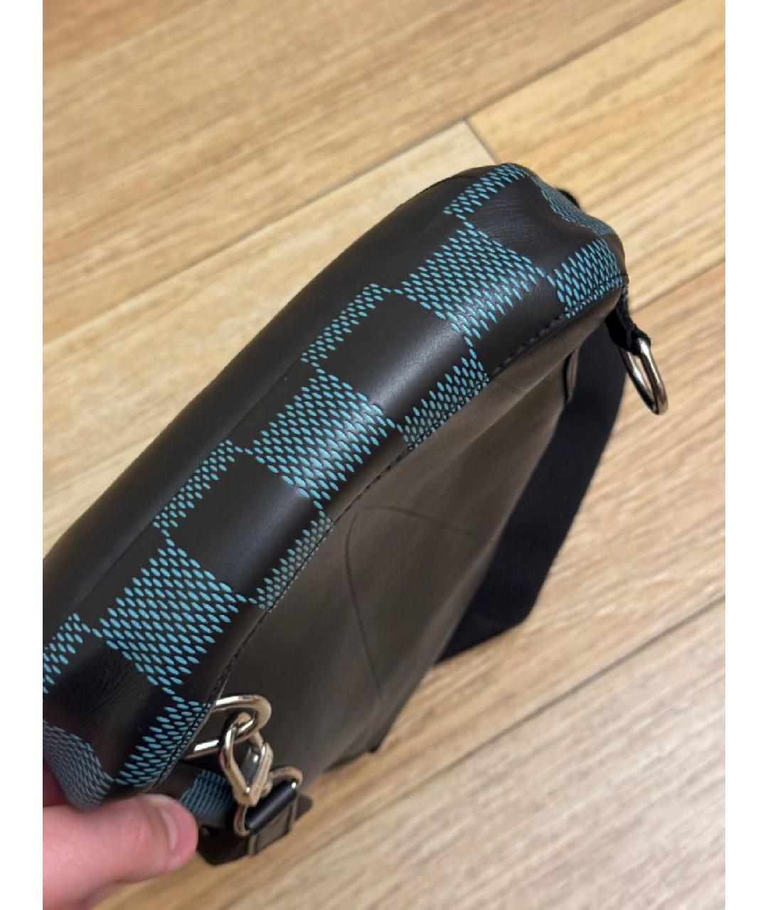 LOUIS VUITTON Черный кожаный рюкзак, фото 5