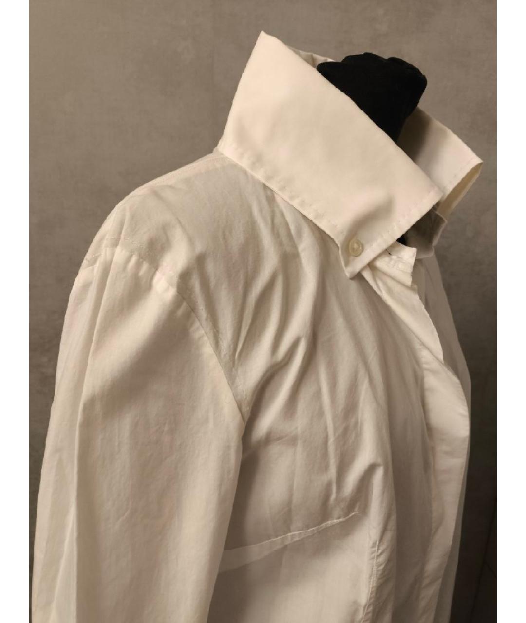 MCQ ALEXANDER MCQUEEN Белая хлопковая рубашка, фото 4