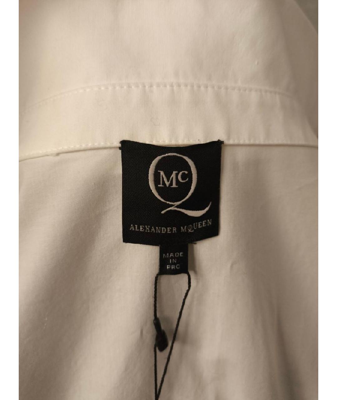 MCQ ALEXANDER MCQUEEN Белая хлопковая рубашка, фото 7