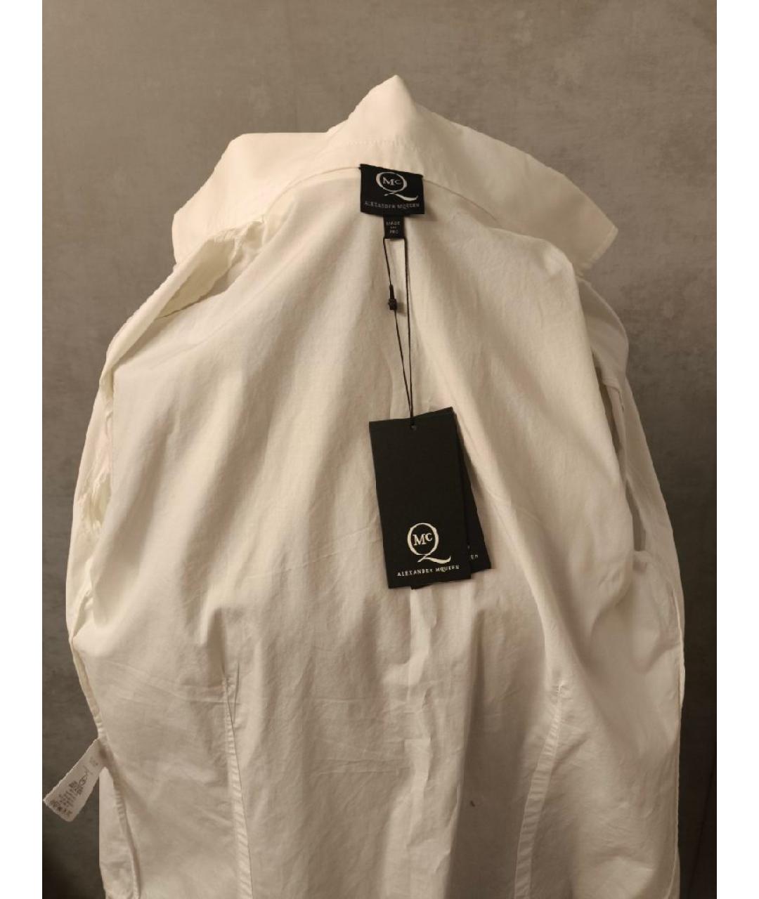 MCQ ALEXANDER MCQUEEN Белая хлопковая рубашка, фото 5