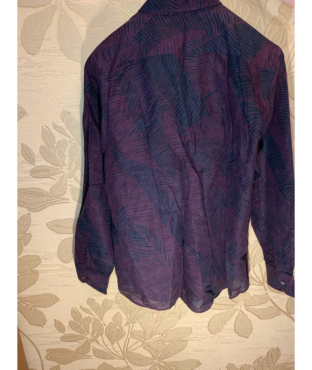ERMENEGILDO ZEGNA Бордовая хлопковая классическая рубашка, фото 2