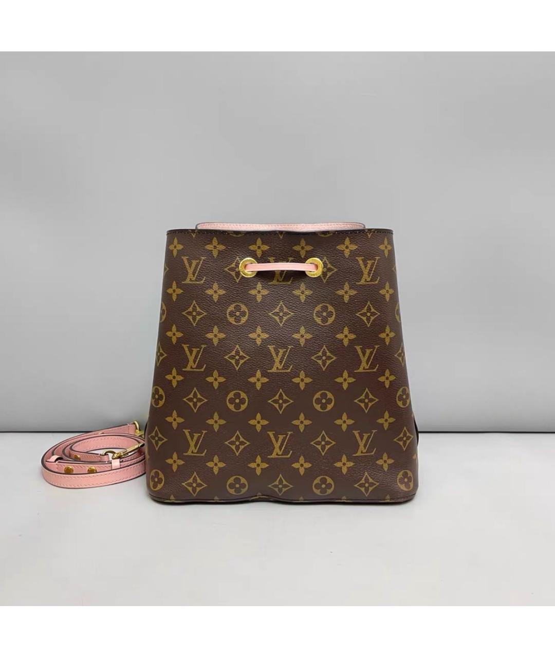 LOUIS VUITTON Розовая кожаная сумка тоут, фото 2