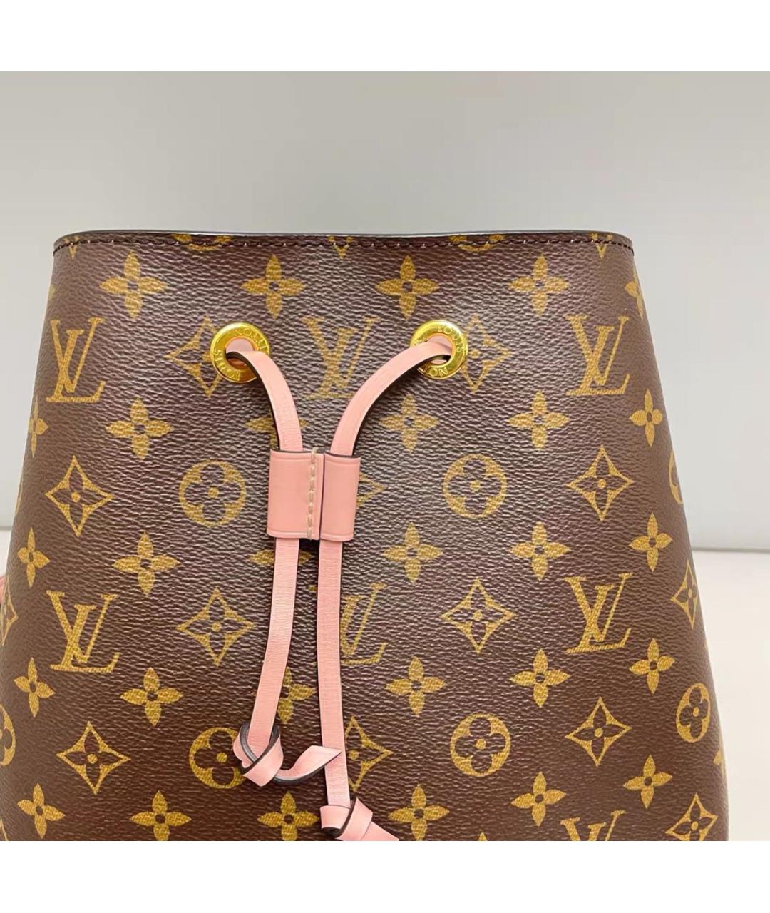 LOUIS VUITTON Розовая кожаная сумка тоут, фото 4