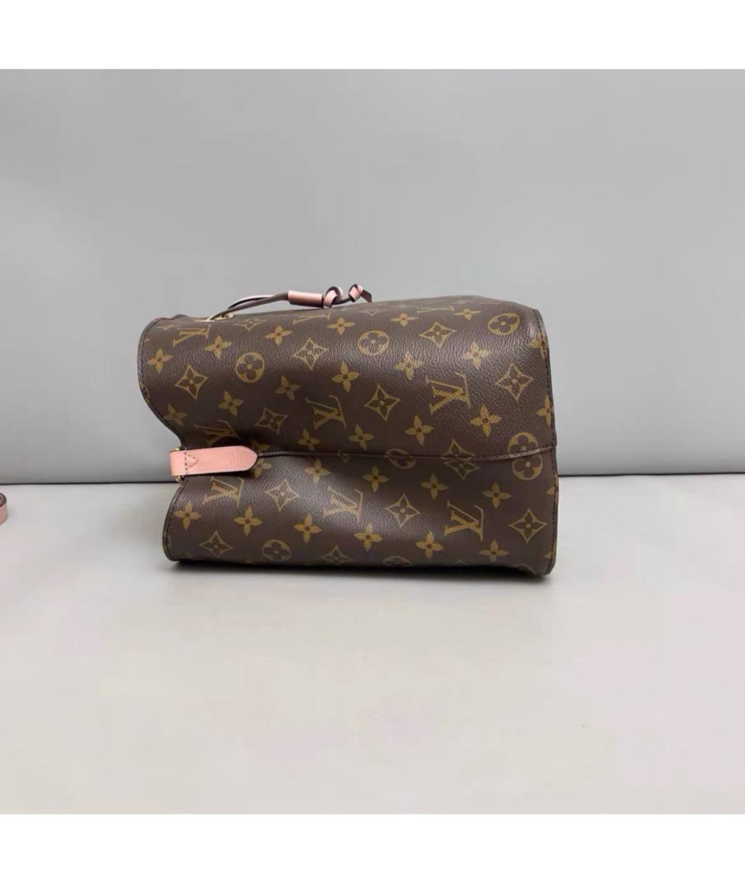 LOUIS VUITTON Розовая кожаная сумка тоут, фото 6