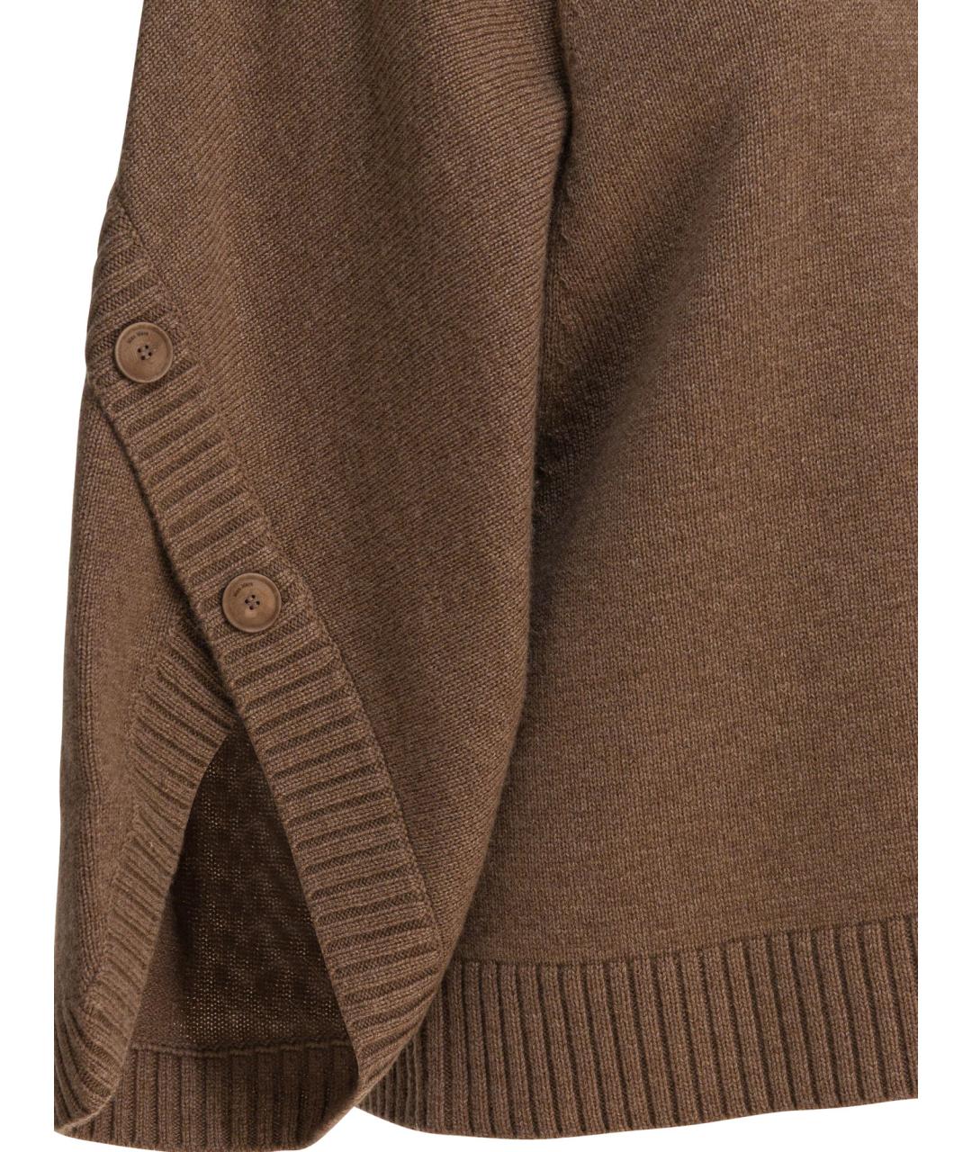 MAX MARA Коричневый шерстяной джемпер / свитер, фото 4