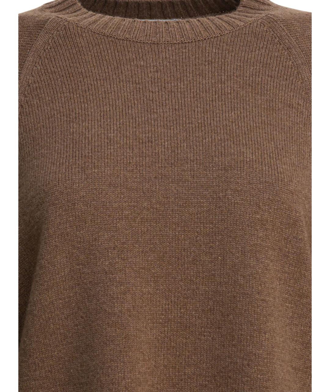 MAX MARA Коричневый шерстяной джемпер / свитер, фото 3