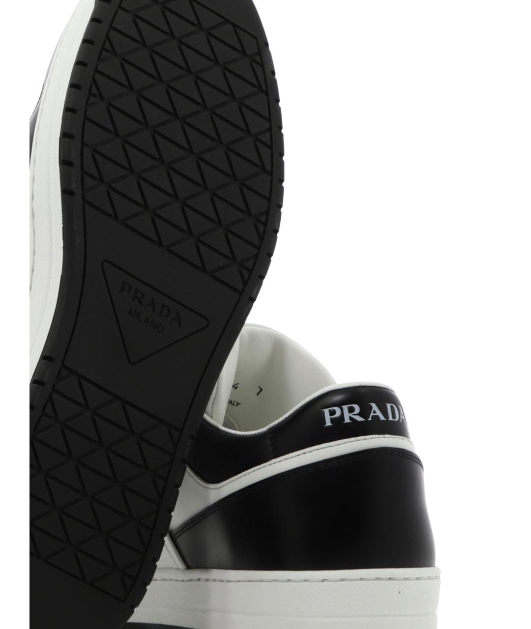 PRADA Мульти кожаные низкие кроссовки / кеды, фото 5