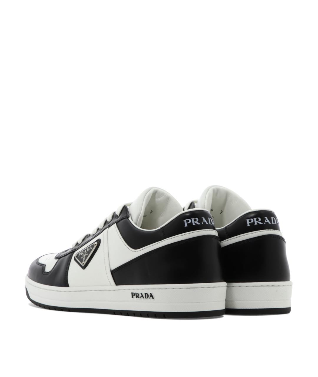 PRADA Мульти кожаные низкие кроссовки / кеды, фото 4