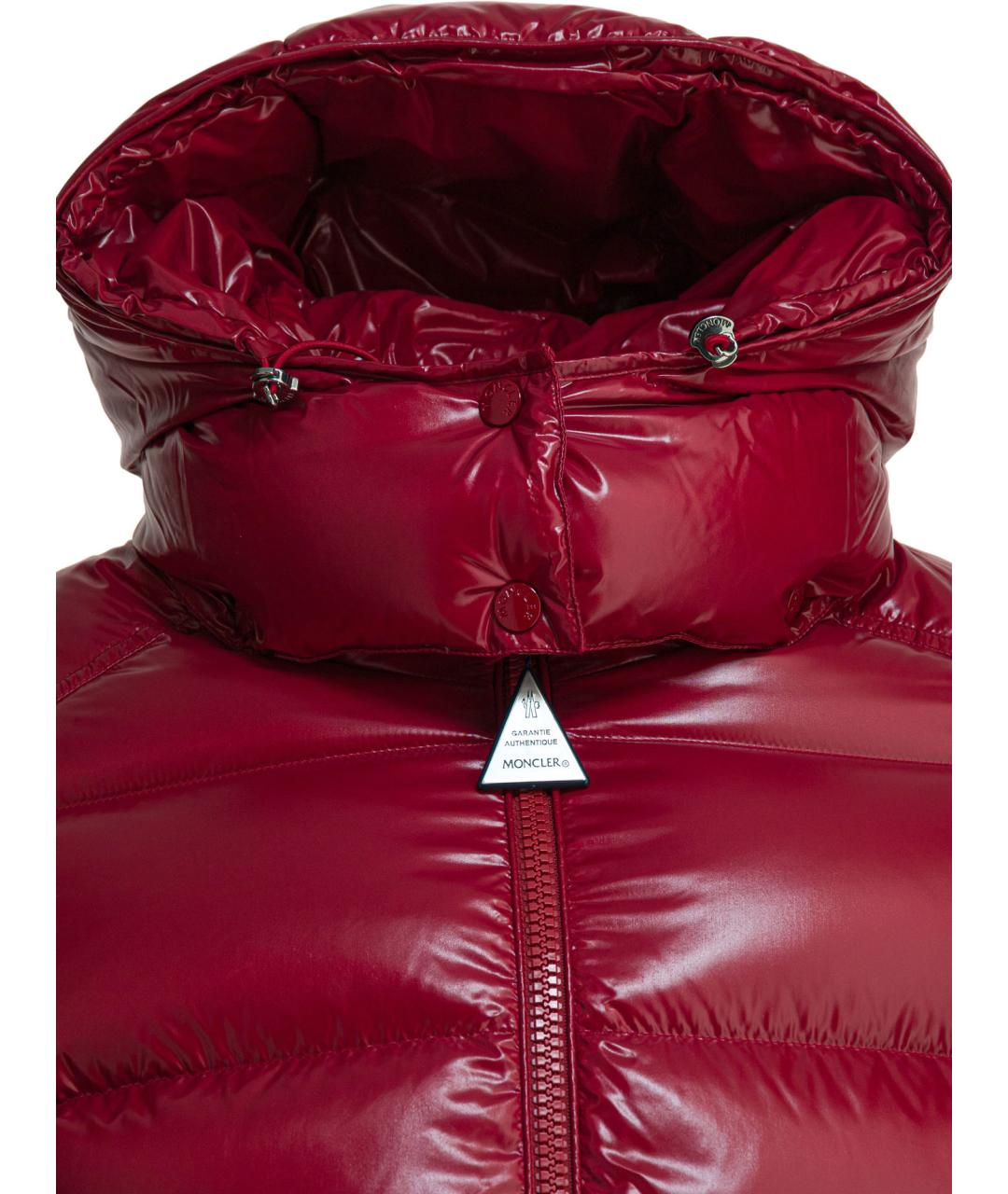 MONCLER Красная полиамидовая куртка, фото 3