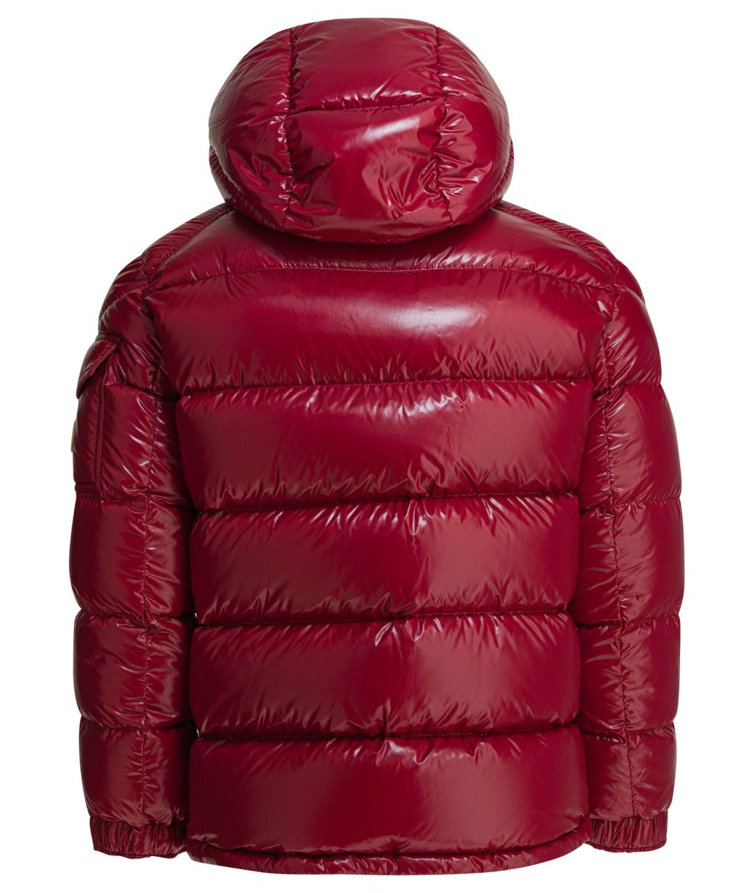 MONCLER Красная полиамидовая куртка, фото 2