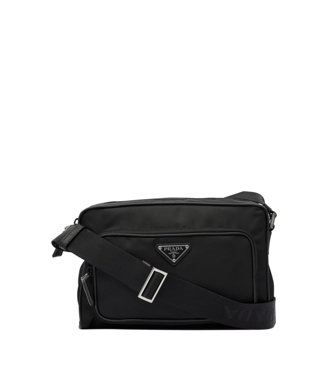 PRADA Черная синтетическая сумка на плечо, фото 1