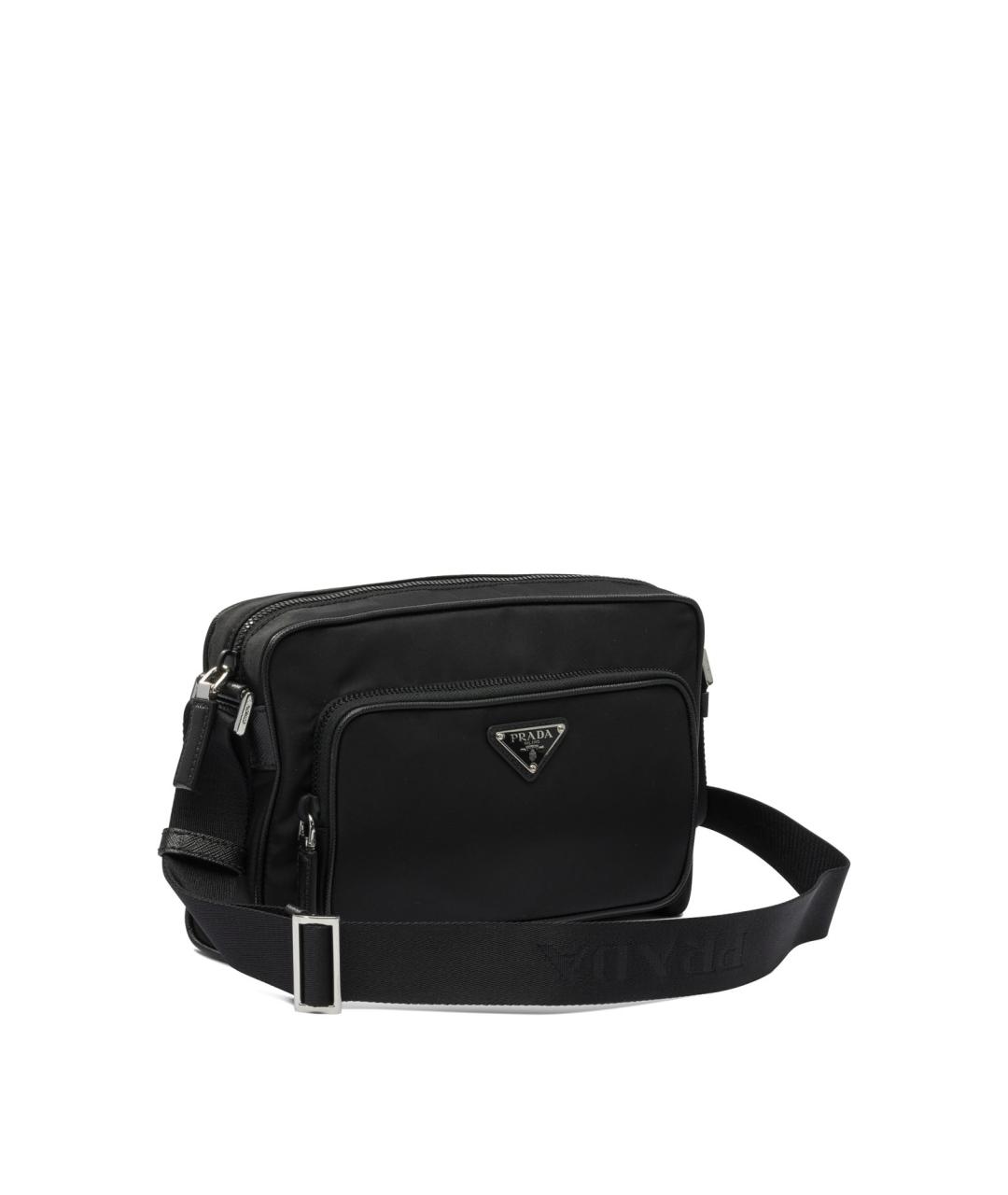 PRADA Черная синтетическая сумка на плечо, фото 2