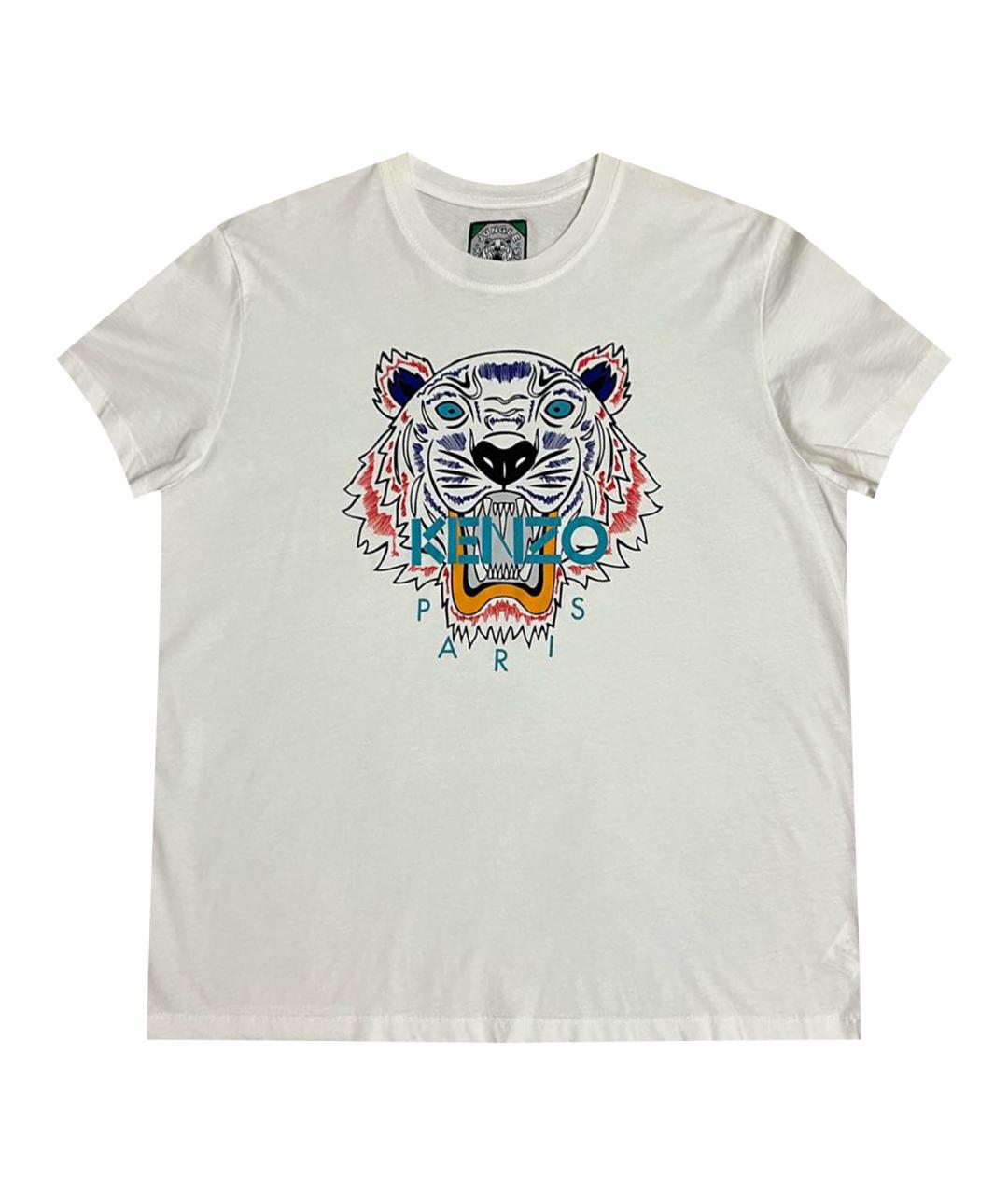 KENZO Белая хлопковая футболка, фото 1