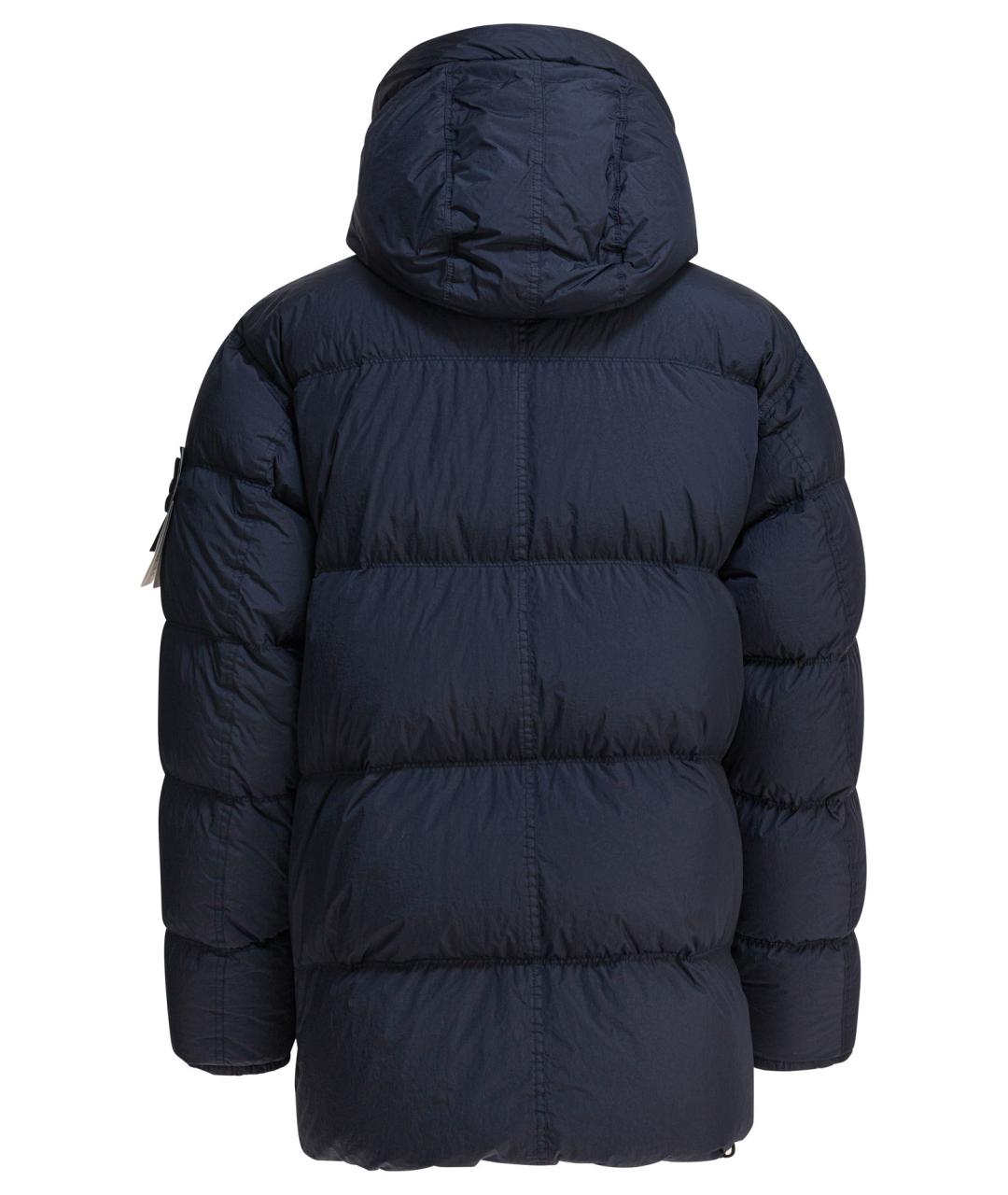 STONE ISLAND Темно-синяя полиамидовая куртка, фото 2