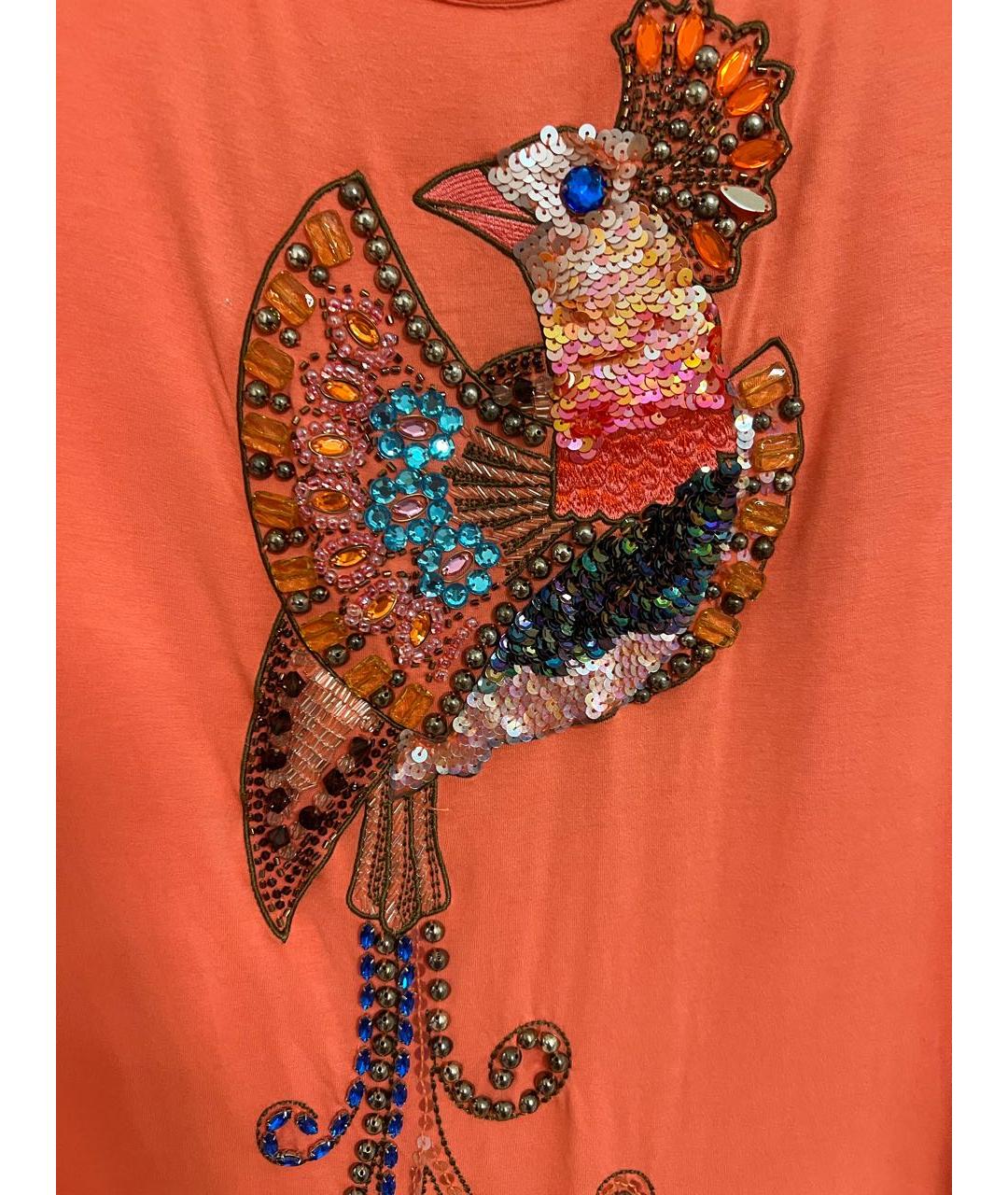 ESCADA Коралловая вискозная футболка, фото 3